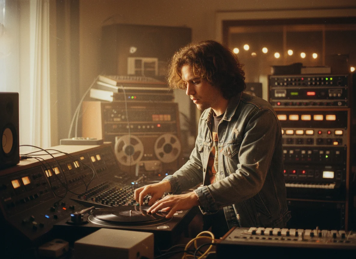 DJ using BeatMV audio cutter to prepare music mix tracks